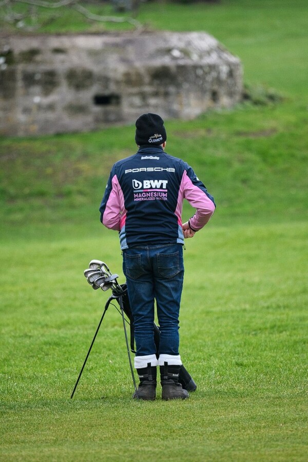 Golfer and the bunker